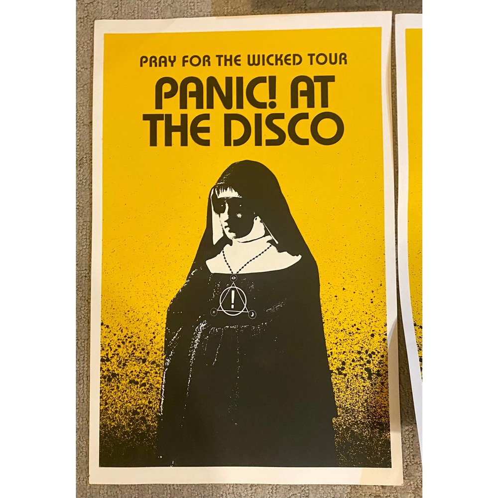 Panic At The Disco Official Tour Poster Silk Screen Print Art